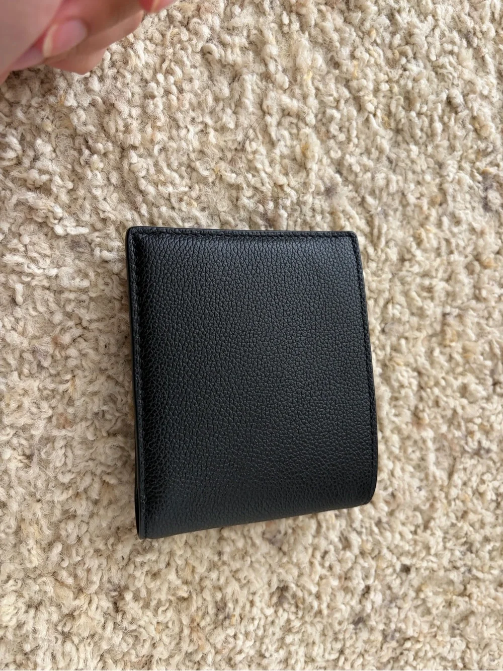 Coach Black Pebbled Leather Wallet - Men's Card & Bill Holder
